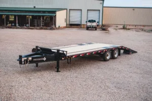 Super Single Flatdeck SS200P Pintle Trailer with a durable flatdeck design and pintle hitch, built for heavy-duty hauling and reliable performance.