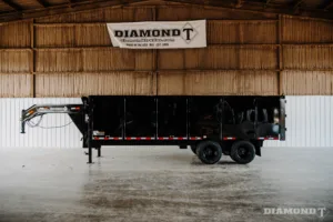 Dual Tandem Dump Trailer with 4 foot side