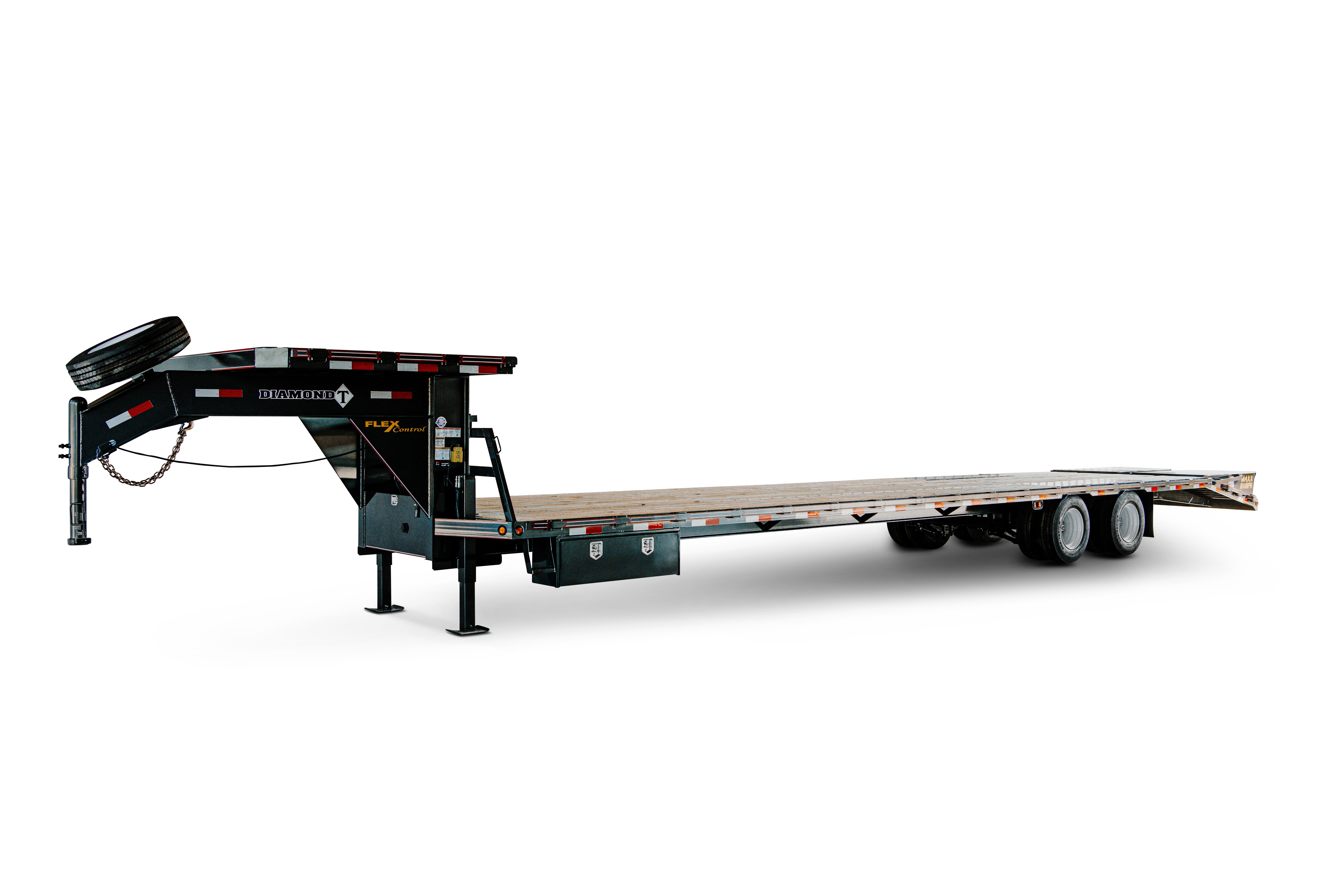 Heavy Duty Dual Tandem Flatdeck Gooseneck Trailer